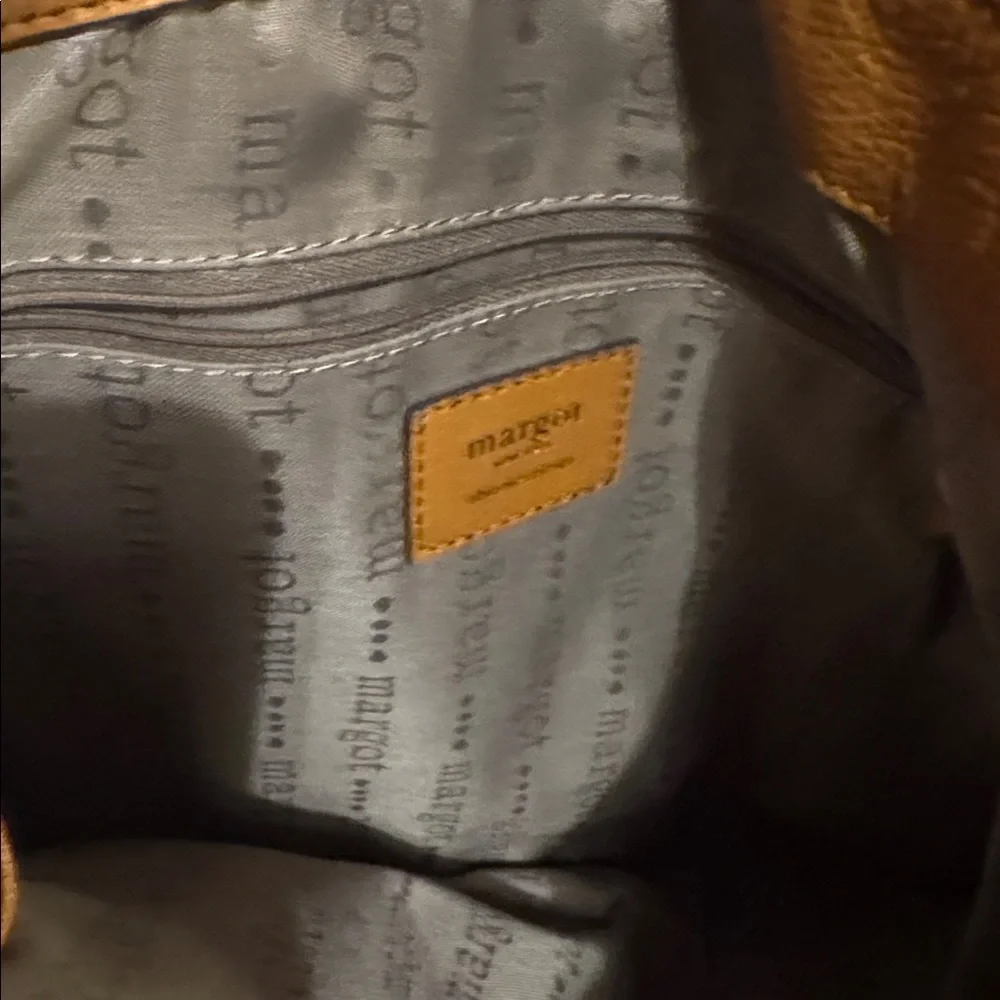 Margot New York “Marcy” Tan Leather Tote Bag